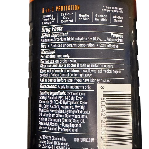 Right Guard X Deodorant for Men - Fresh Blast - Picture 4 of 7